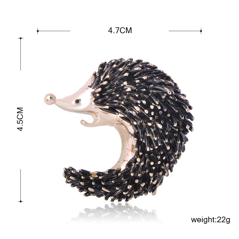 Funmor Vivid Hedgehog Shape Pins Enamel Brooches For Women Children Coat Blouse Cardigans Decoration Jewelry Routine Accessories | Украшения