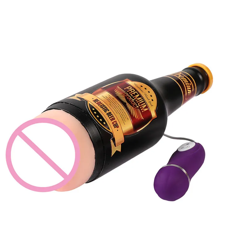 Для Мужчин's в форме бутылки вибрирующий мастурбатор Кубок Секс игрушки