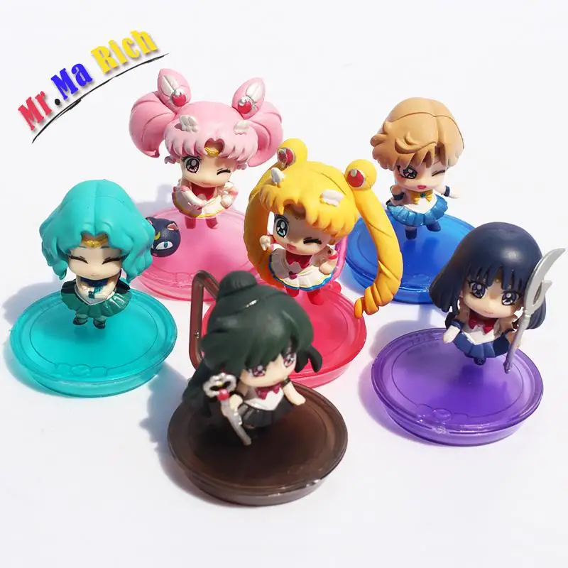 Q Vision Sailor Moon фигурка игрушки Tsukino Usagi ПВХ Милая Мини детские игрушки|Игровые