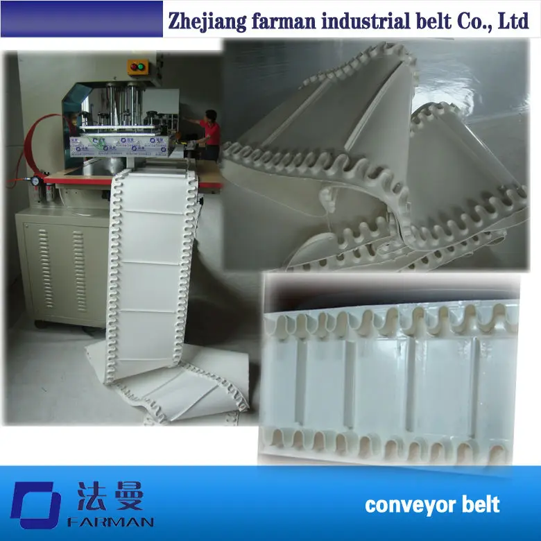 Синий цвет ручка шаблон ПВХ конвейерная лента|pvc conveyor belt|conveyor beltpattern belt |