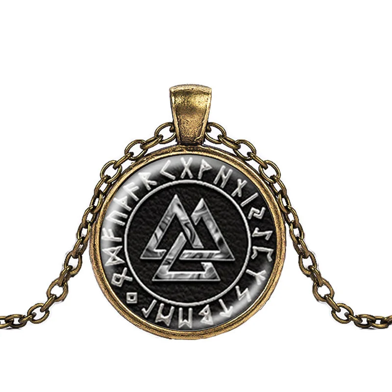 Норвежский Valknut языческий символ амулет кулон мужские ювелирные изделия