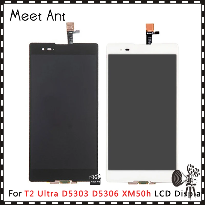 Высококачественный ЖК дисплей 6 0 дюйма для Sony T2 Ultra D5303 D5306 XM50H с сенсорным экраном