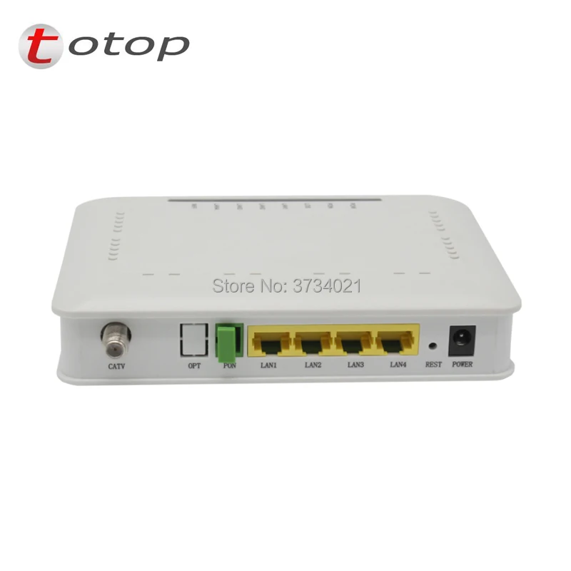 Factoy индивидуальные GPON терминал CATV ОНУ ОНТ OTP G504GT с 1PON + 4GE WI FI Ethernet Порты и разъёмы