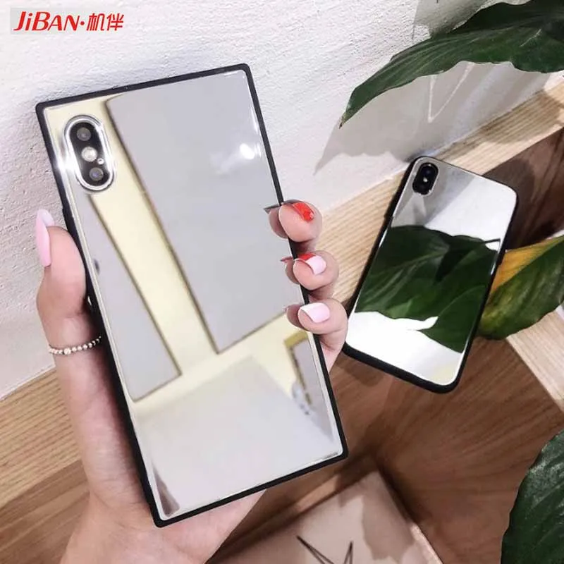 JIBAN чехол для телефона iphone X мобильный телефон оболочки Мода просто зеркало