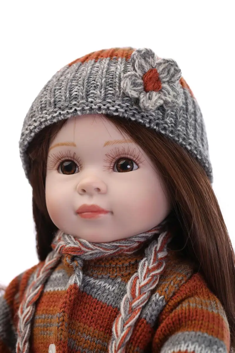 Кукла boneca alive мягкая силиконовая кукла reborn baby 18 дюймов 45 см американская для