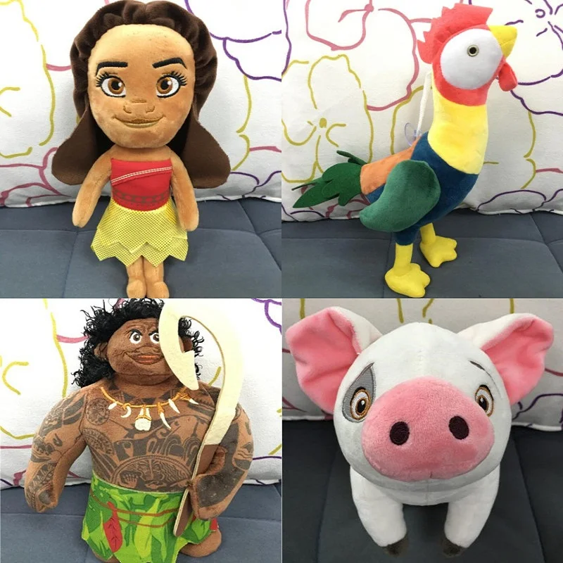 1 шт. плюшевая кукла принцессы Моана Vaiana Maui Chief Pua Pig мягкая игрушки лучший подарок