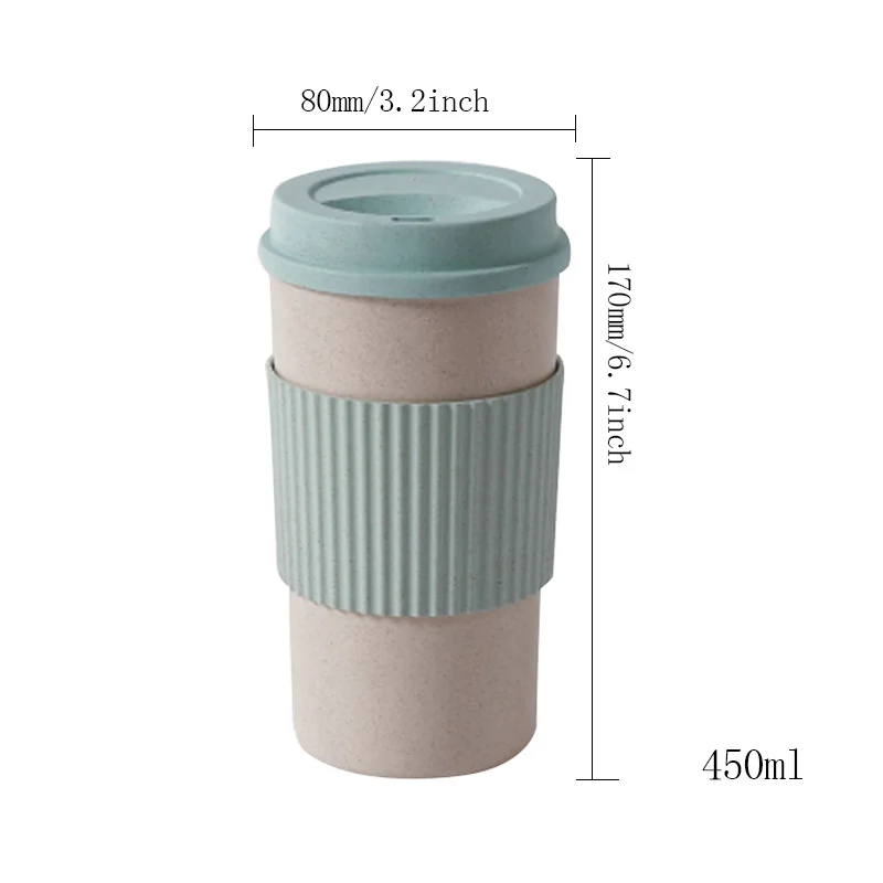 HIFUAR 350/450/550 мл краткое PP Пластик Кофе бутылка однотонные Цвет чая питьевой воды