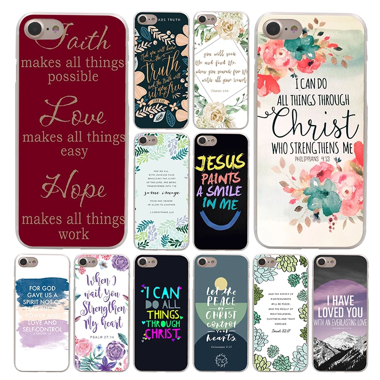 Чехол для телефона Lavaza Christian quotes verse jesus Apple iPhone 4 4S 5C 5S SE 6 6S 7 8 Plus 10 X Xr Xs Max 6Plus