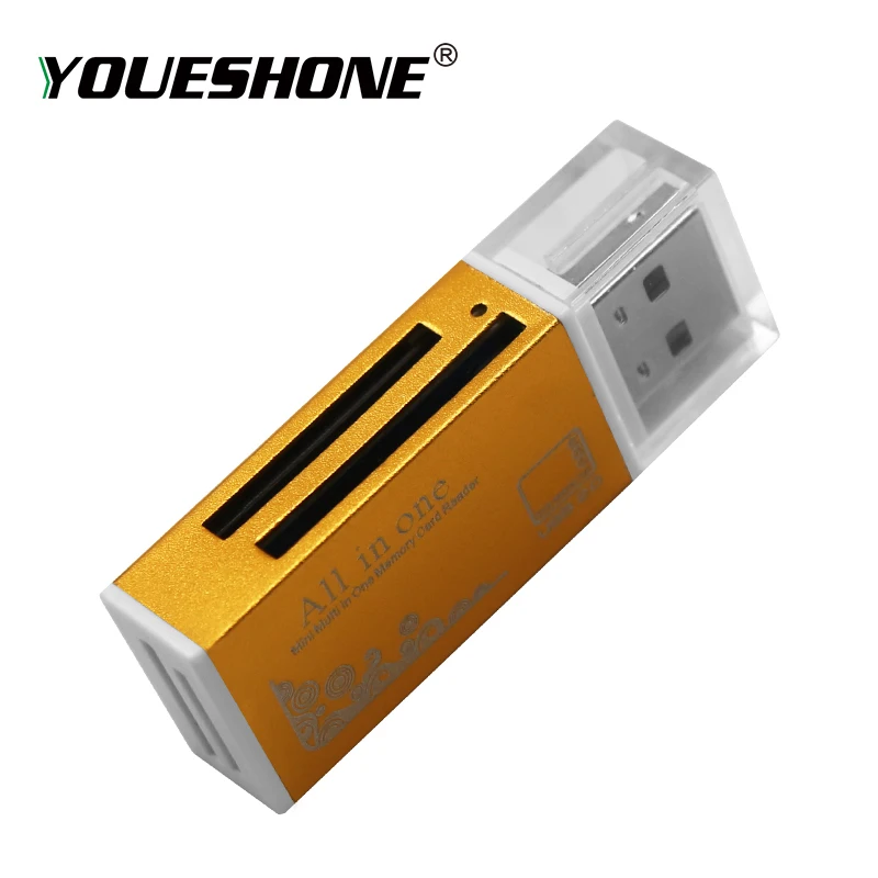 Все в 1 USB 2 0 многофункциональный адаптер для чтения карт памяти Micro SD SDHC TF M2 MMC MS PRO