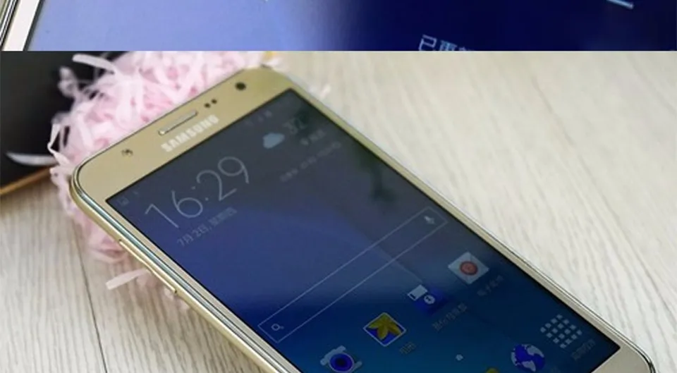 Разблокированный samsung Galaxy J7 J7108() 5,5 дюймов 3 ГБ ОЗУ 16 Гб ПЗУ LTE 4G 13 МП камера Восьмиядерный FDD/TDD NFC мобильный телефон