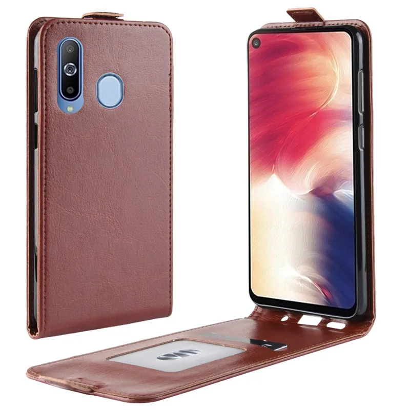 Для Samsung Galaxy A8S Чехол Флип Бумажник Обложка на заднюю панель из искусственной кожи