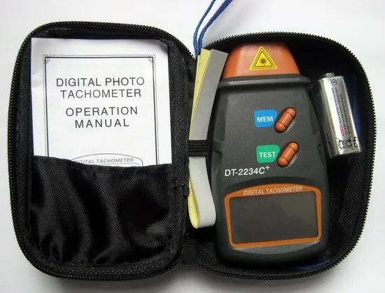 DHL Fedex 20 шт./лот DT2234C + лазерный тахометр Бесконтактный спидометр измеритель