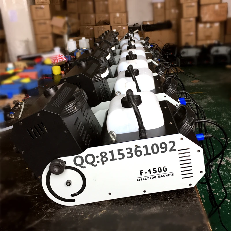 1500 Вт разноугольным машина тумана DMX512 дым туман машины дистанционного