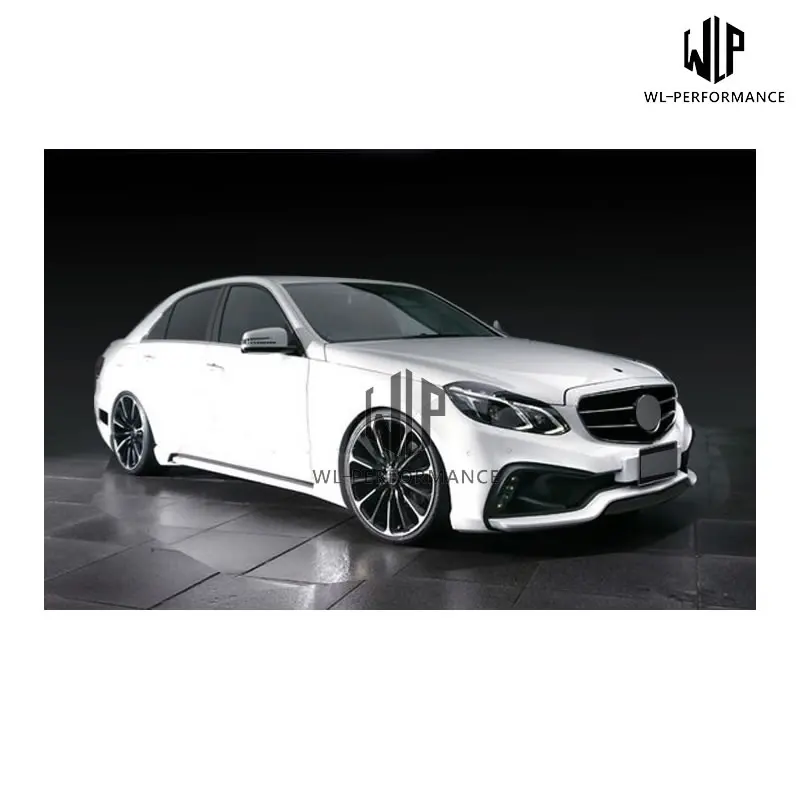 W212 PP Неокрашенный автомобильный комплект кузова передний задний бампер боковые юбки для Mercedes-Benz W212 E300 14-16