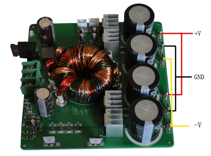 

HP6 Power amplifier with 12V boost switching board power supply board 500W with protection DC converter