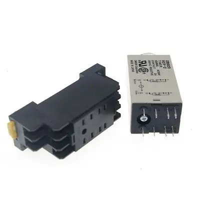 

24VAC max 3S H3Y-2 Power On 3A Time Delay Relay Solid-State Timer DPDT Socket