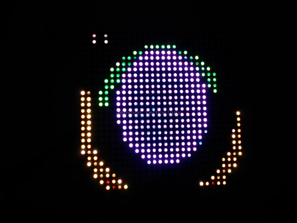 

10X Digital SK9822 RGB led flexible dot matrix display with fiber plate 28*28LEDs /30*20LEDs/14*14LEDs express free shipping