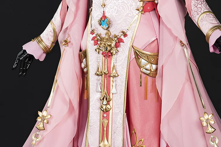 

Pink Woman Xue He Ba Dao Jian Wang III Adult Female Qi Xiu Group Anime Cosplay Costume Hanfu Female Full Set DHL free shipping