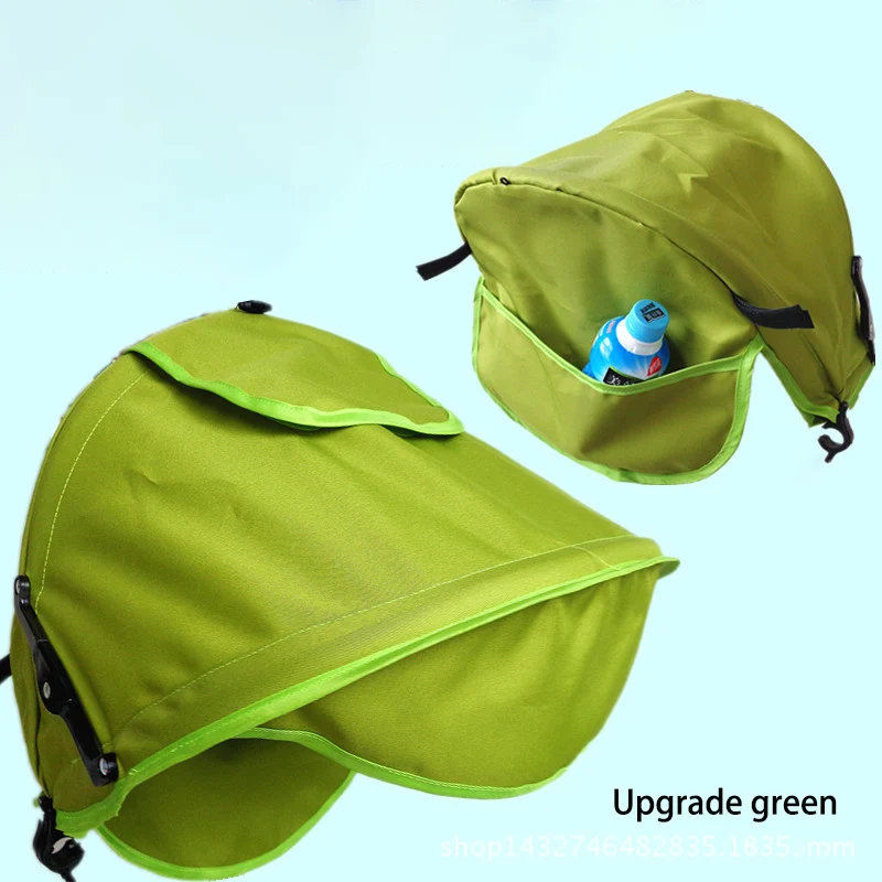 Green A Аксессуары для детской коляски, детский солнцезащитный экран, теплый ветрозащитный капюшон, защита от солнца, козырек, аксессуары для коляски, Прямая поставка - Цвет: Green A