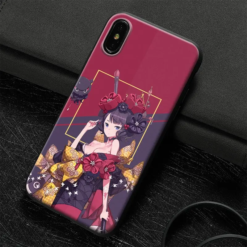 ANI 140 Silicone Katsushika Hokusai Fate Grand Order Мягкий силиконовый чехол для телефона из закаленного стекла для iPhone 6 6s 7 8 Plus X XR XS 11 Pro MAX - Цвет: ANI 140 Silicone