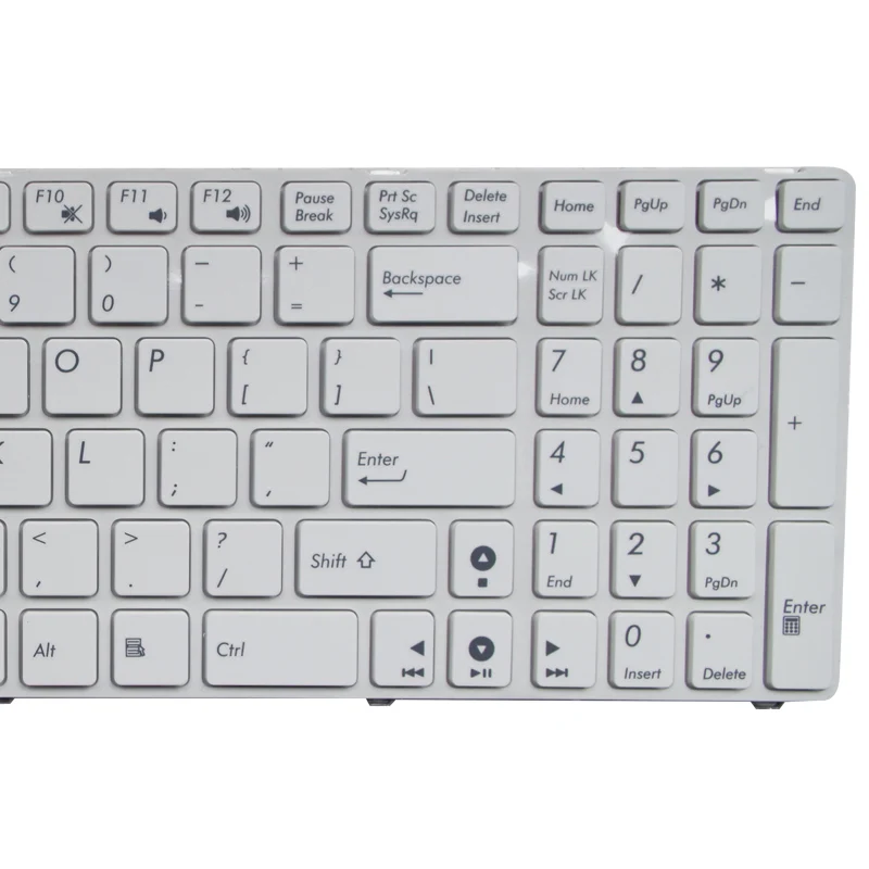 Новая белая клавиатура GZEELE для ноутбука Asus X75VD1 X75VD X54H X54HY X54HR Z54 N73JG N73JQ N73SM N73SV A52D A52DE |