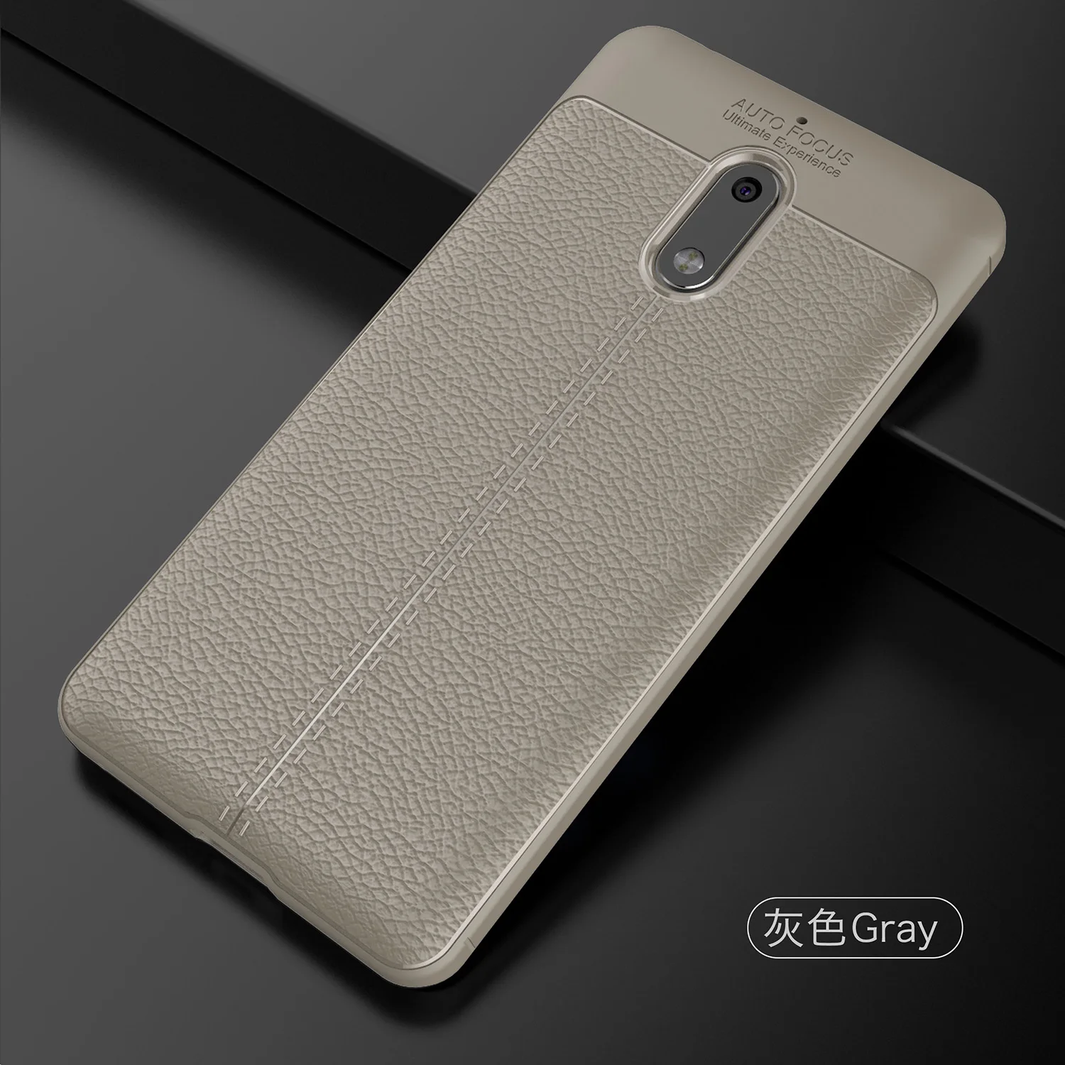 Мягкий ТПУ чехол Wolfsay для Nokia 6 Чехол кожаный текстурный силиконовый чехол для телефона для Nokia 6 Чехол в деловом стиле для Nokia 6 TA-1021