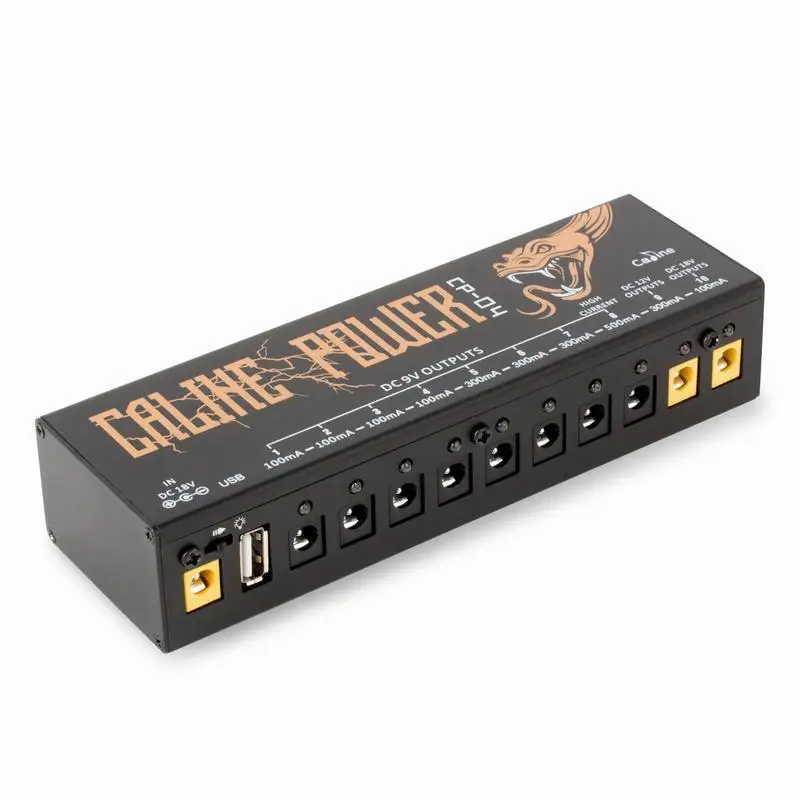 Caline блок эффектов для гитары Питание USB 10 изолированный выход 9 в 12 18 напряжение