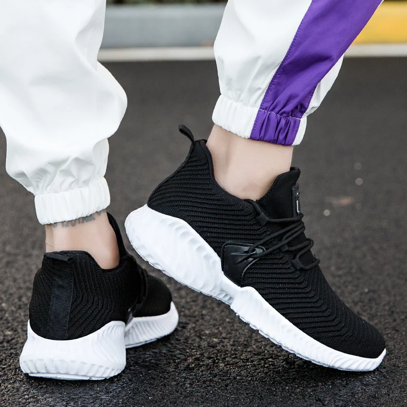 GUDERIAN Breathable Sneakers For Men Krasovki Comfortable Casual Shoes Men Lace-Up Male Shoes Adult Footwear Zapatilla Hombre