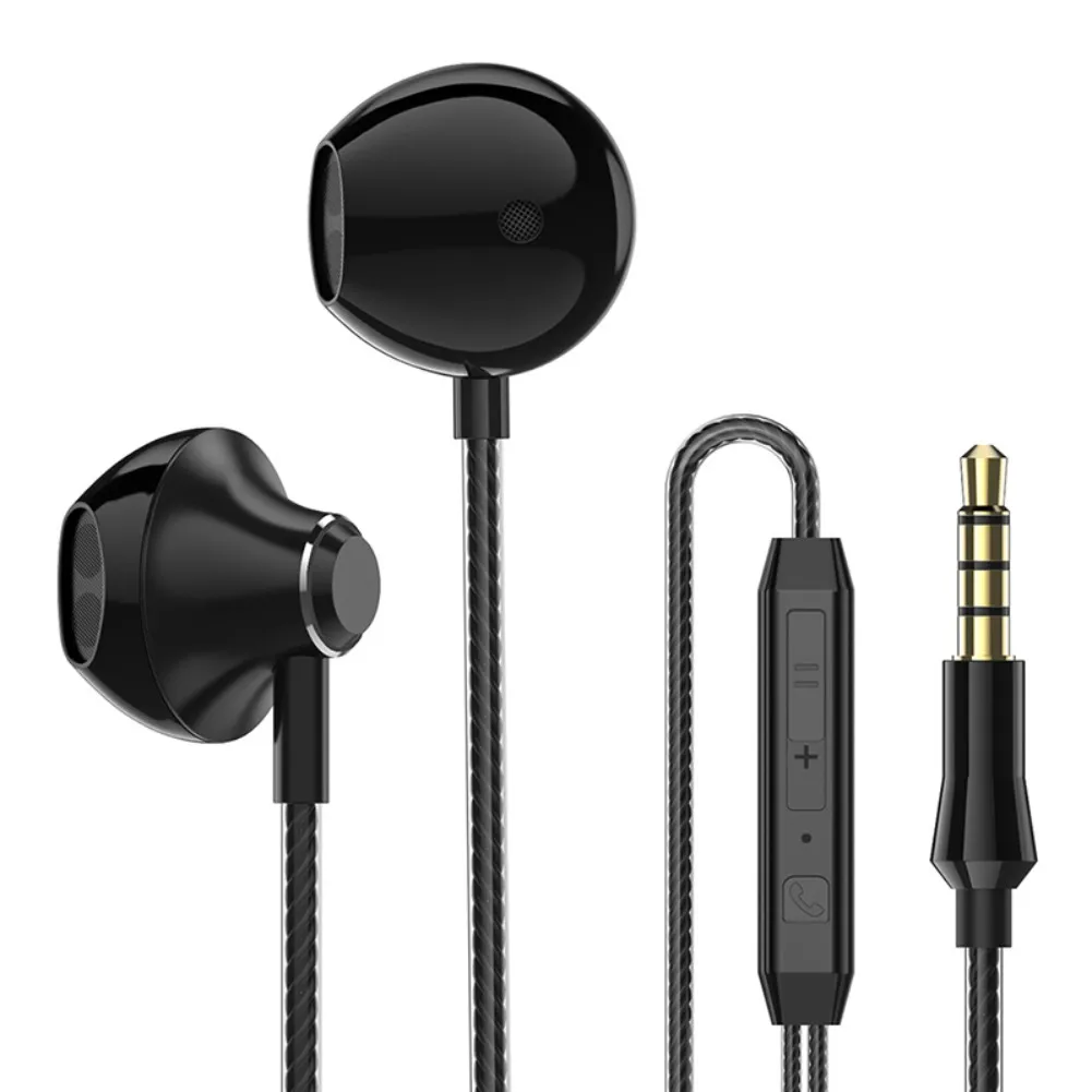 Наушники Earpods, супер бас, микрофон, в ухо, гарнитура, 3,5 мм, для iphone 6, 6s, xiaomi, для мобильного телефона, смартфона, проводная гарнитура