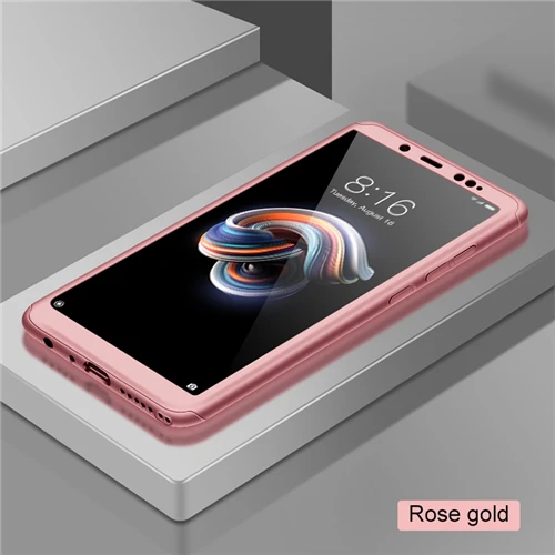 Rose Gold Роскошный 360 градусов полный чехол для телефона s для Xiaomi 9 SE 8 Lite 8 Pro 8 SE противоударный чехол для Redmi Note 7 6 5 Pro Чехол - Цвет: Rose Gold