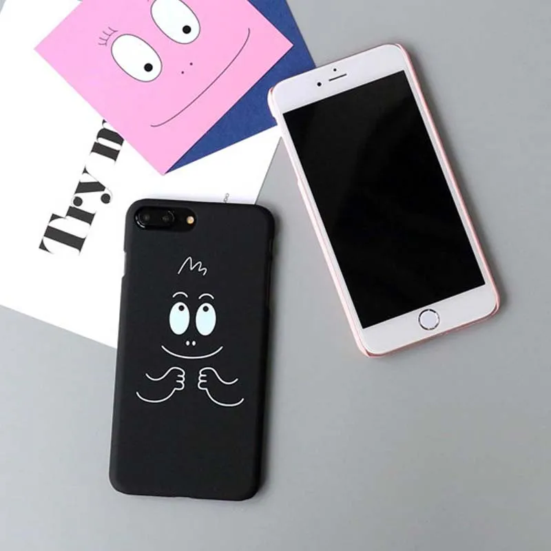 Jiban для iPhone 7 8 Plus милый мультфильм Баба папа тонкий Матовый Телефон чехол 6 S plus