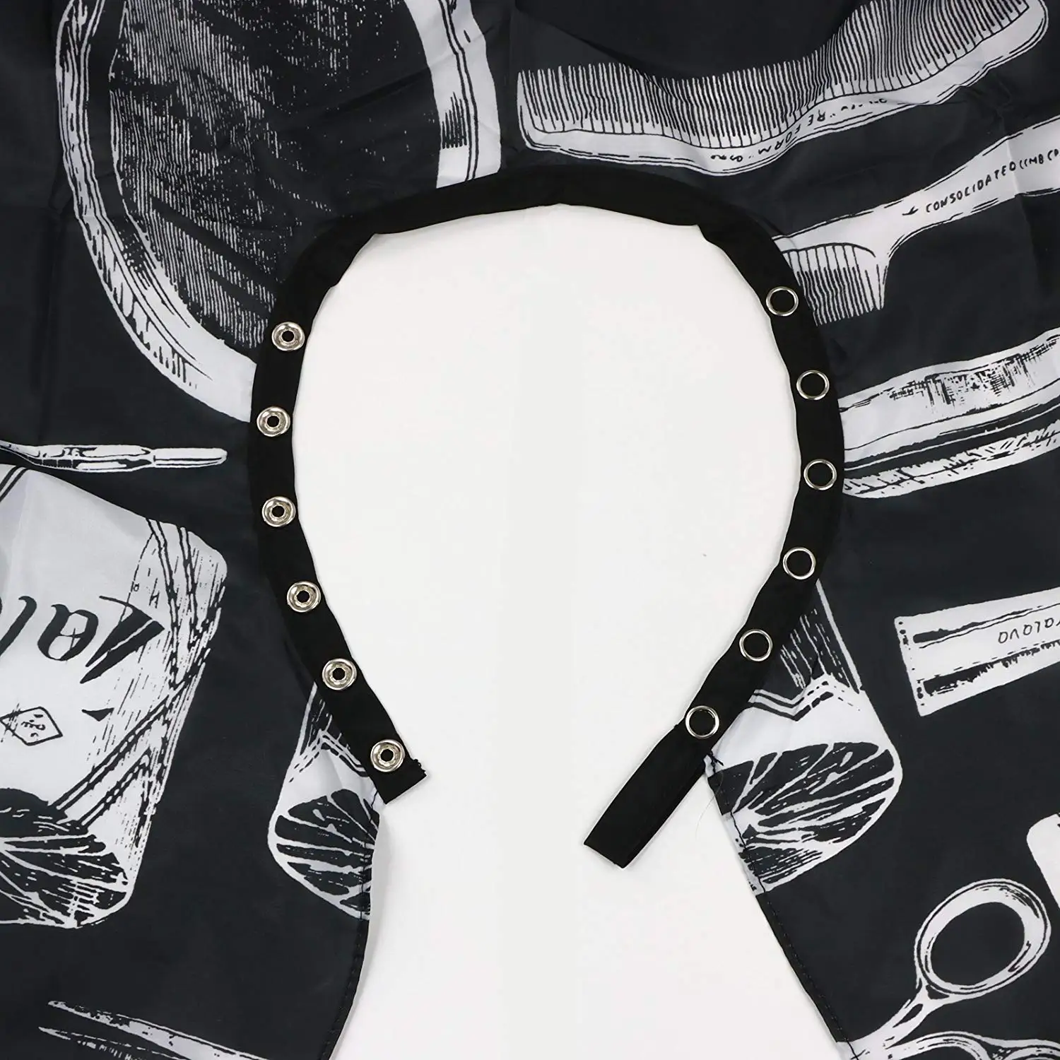 Накидка для взрослых черная блузка с узорами для парикмахеров, идеально подходит для стрижки, окрашивания, осветления и т. Д