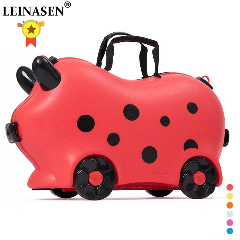 Children luggage kid suitcase locker handbag boy girl baby Toy box luggage Pull rod box Can sit ride Check box