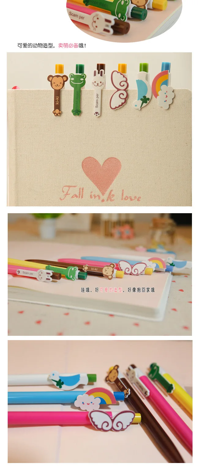 Creative wing Mini Ballpoint Pen Cute gel pen Signature Pen Escolar Papelaria School Office Stationery Supply Promotional Gift
