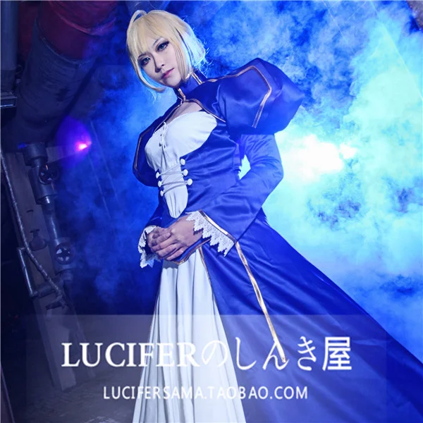 Fate/stay night Saber артурия Пендрагон меч Униформа Хэллоуин косплей костюм наряд Топ +