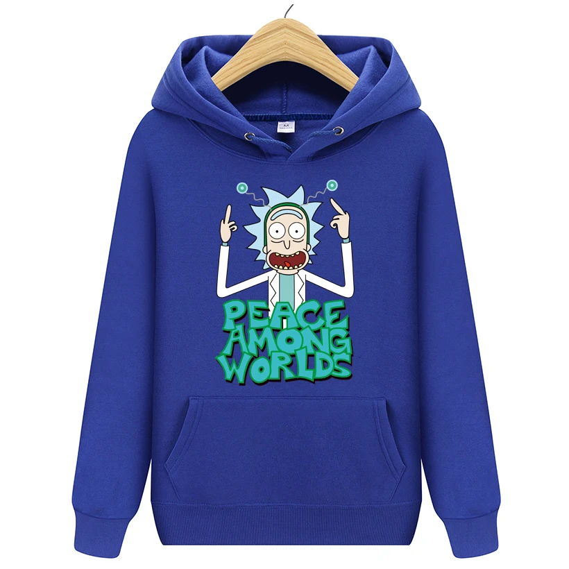Мужская модная толстовка с капюшоном Rick and marty, новинка, повседневные мужские толстовки с капюшоном, толстовки с принтом, толстовки с капюшоном Rick marty