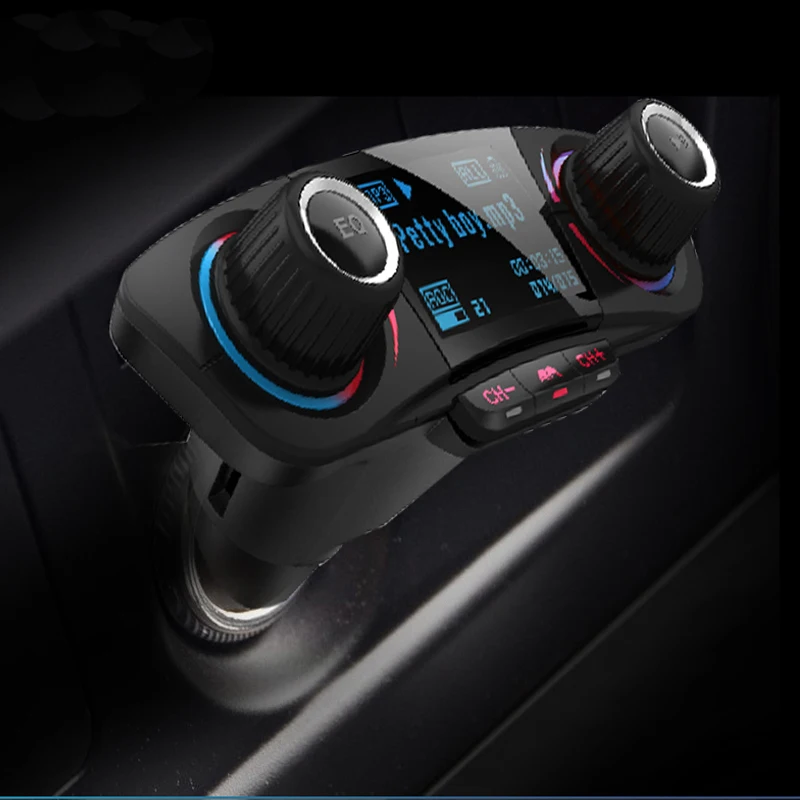 Hands Free беспроводной Bluetooth fm-передатчик Aux модулятор Автомобильный комплект автомобильный аудио mp3-плеер с двойным USB зарядным устройством автомобильные аксессуары