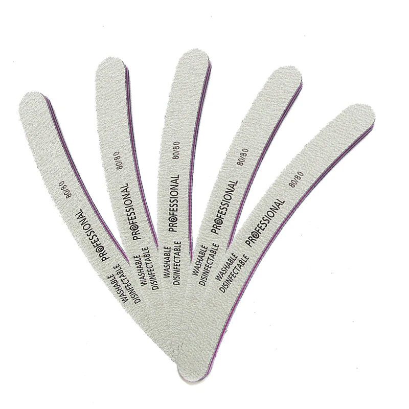 25 шт. профессиональная пилка для ногтей 80/80 лак Уход маникюрный инструмент