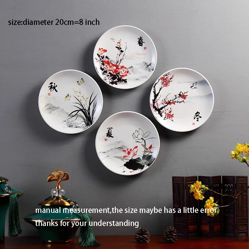 8 дюймовая настенная тарелка в китайском стиле фотография керамические