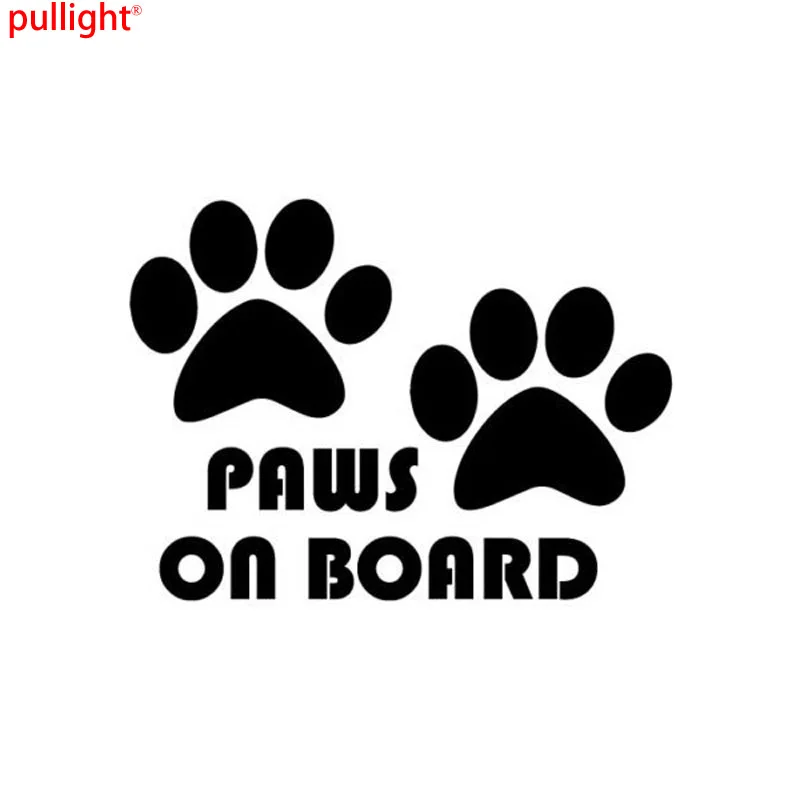 

Creative Fashion Car Stickers Cute Cartoon Dog Paw ON BOARD To Remind The Car Tail Stickers
