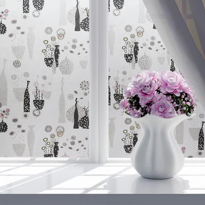 60X600CM 60*600 см самоклеющиеся стеклянные наклейки, прикрепленные матовые непрозрачные ванная комната raamfolie Туалет полупрозрачная целлофановая пленка на окно - Цвет: 60X600CM