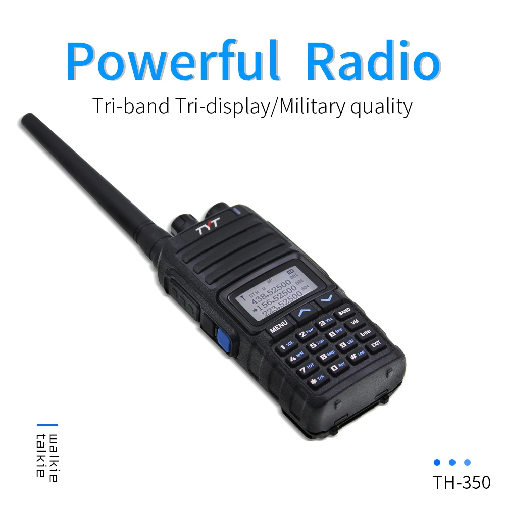 Рация TYT TH-350 трехдиапазонная 136-174 МГц 220-260 400-470 5 Вт | Мобильные телефоны и
