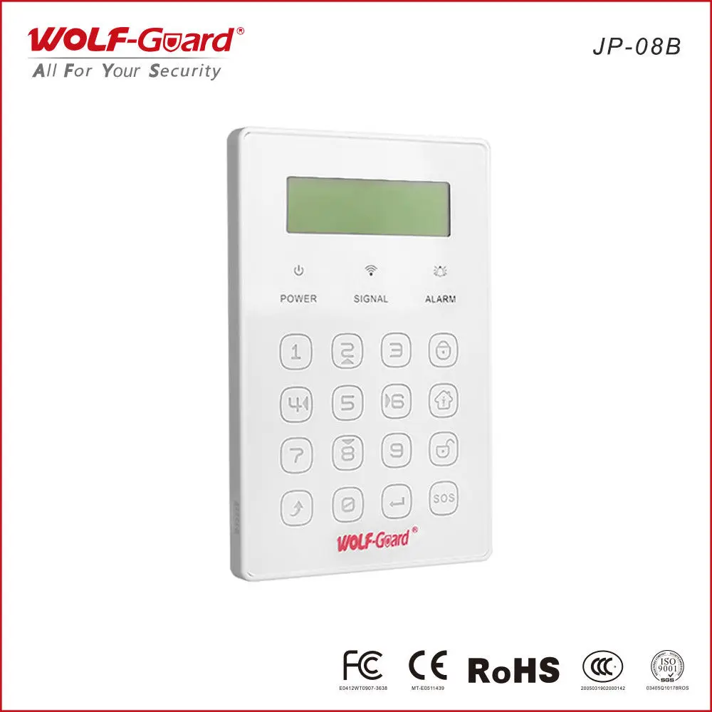 Wolf-Guard Беспроводная снятие с охраны МГц Беспроводная клавиатура 433 домашняя рука для дома GSM охранная сигнализация система безопасности