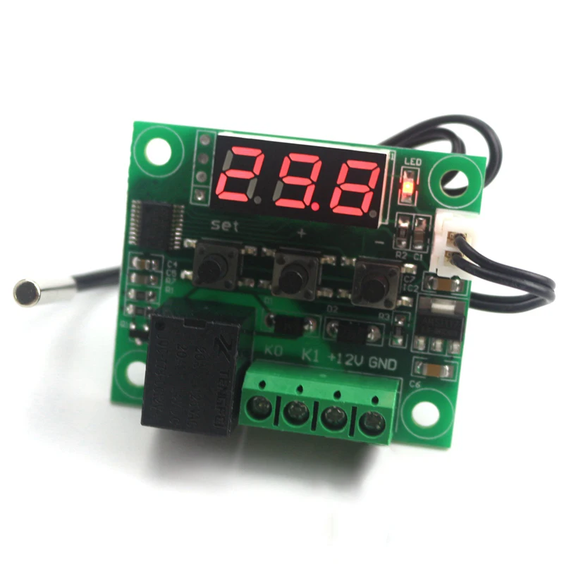 DC 12 V-45~ 110C мини-термостат регулятор цифровой регулятор температуры для инкубатора темп. Управление панель переключателя