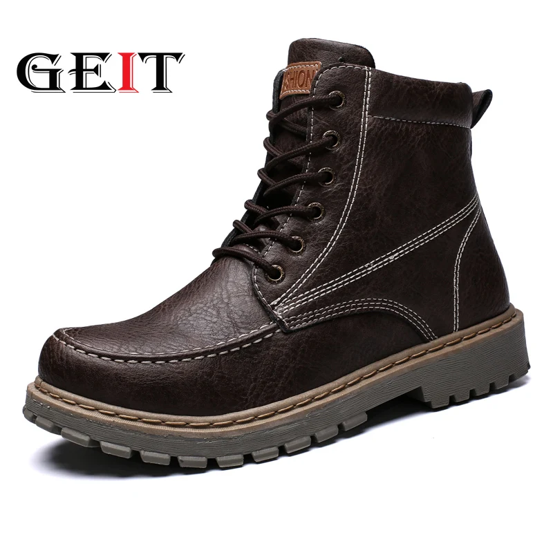 Doc Marten/зимние мужские ботинки из натуральной кожи в винтажном стиле повседневная