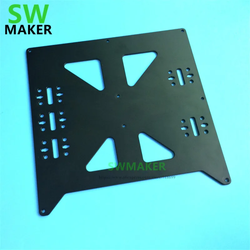 

New Aluminum Y Carriage Anodized Plate black silver Upgrade V2 for Prusa i3 RepRap DIY 3D Printer parts accessories