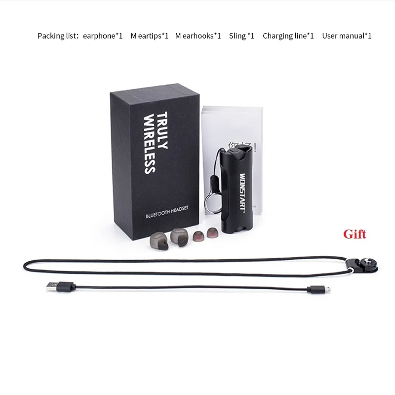 3 шт. Wonstart W7 Bluetooth наушники мини вкладыши TWS с Беспроводной микрофоном Hi Fi стерео