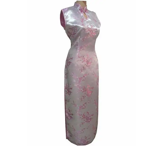 

Chinese Style Female Daily Classic Cheongsam New Summer Mandarin Collar Long Qipao Sexy Slim High Split Dress Vestidos Clothing