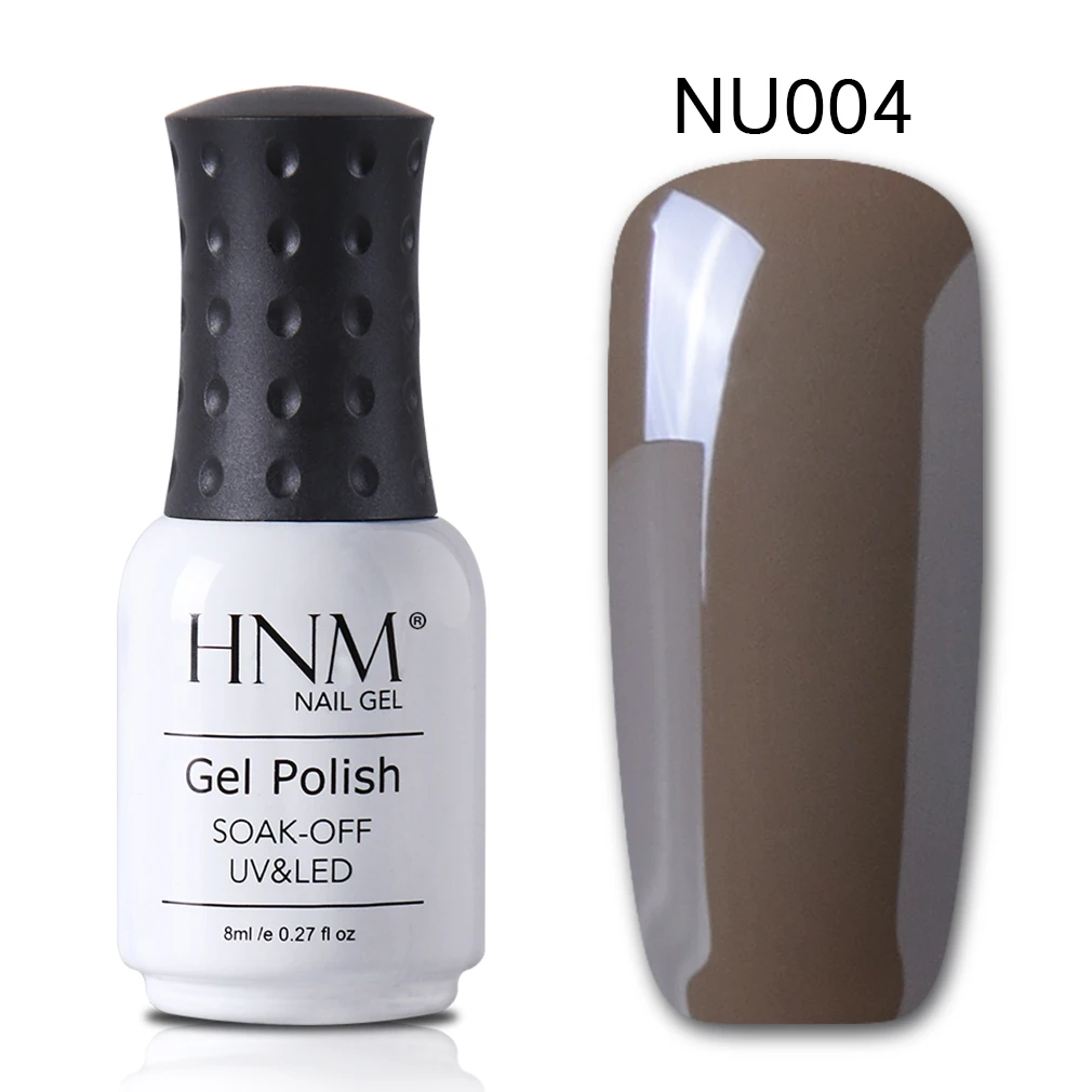 nude 4 HNM 8 мл Гель-лак для ногтей чистый цвет замачиваемый УФ-светодиодный Гель-лак для ногтей Полупостоянный замачиваемый Гель-лак для украшения ногтей Гибридный Гель-лак - Цвет: nude 4