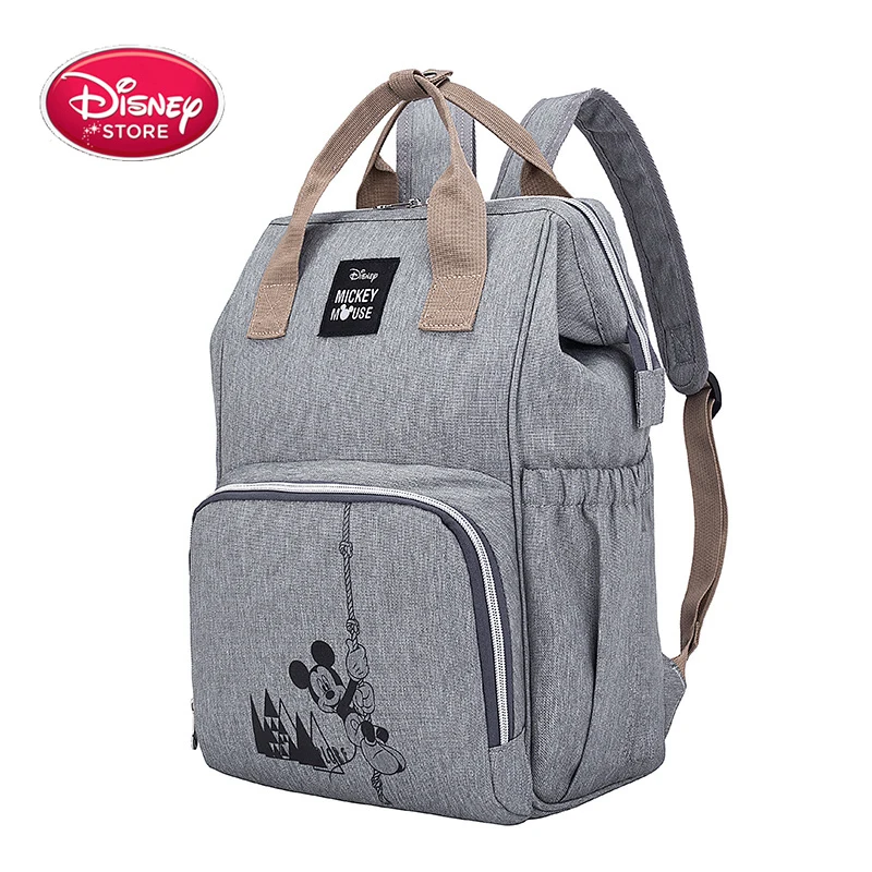 Сумки для подгузников disney рюкзак Минни Микки Маус Мумия сумка для коляски Вместительная дорожная сумка для кормления для ухода за ребенком сумка для мамы Дисней